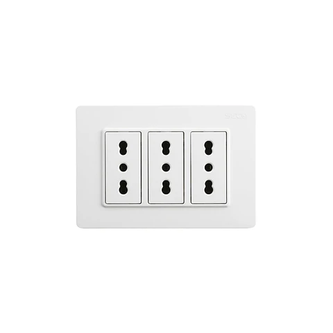 ENCHUFE TRIPLE 16A - PLACA ARMADA