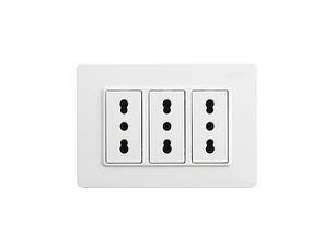 ENCHUFE TRIPLE 16A - PLACA ARMADA