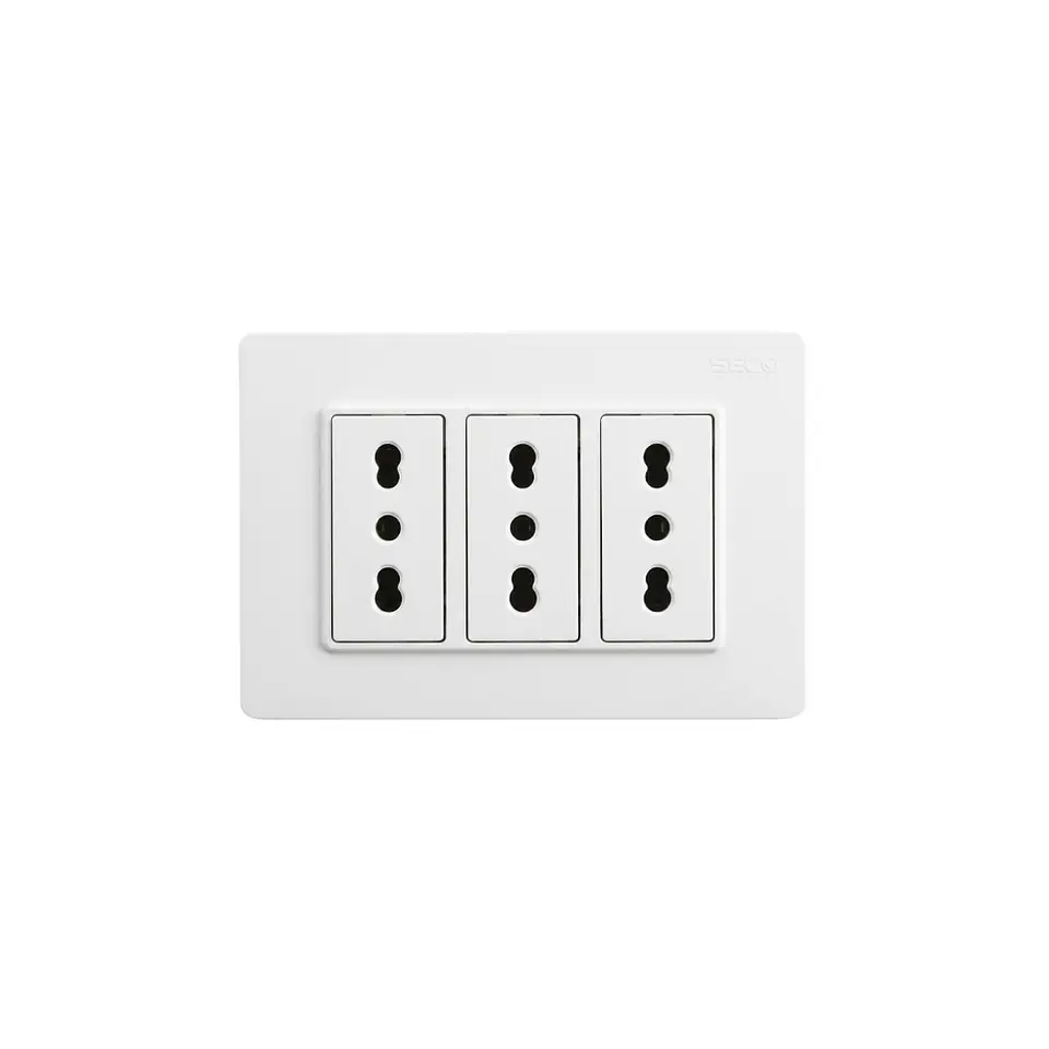 ENCHUFE TRIPLE 16A - PLACA ARMADA 1