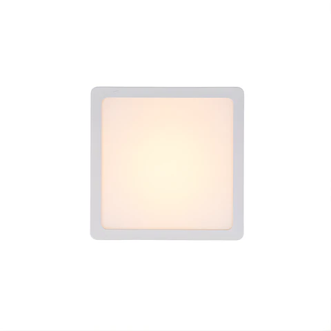 Plafón LED cuadrado sobrepuesto 18W 3000k