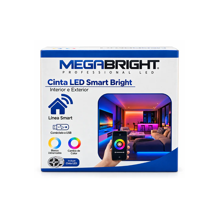 CINTA LED KIT NEON RGB+APP 5M MEGABRIGHT 1