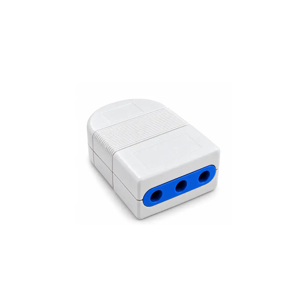 Enchufe Hembra Volante 10A 2P+T Blanco 1