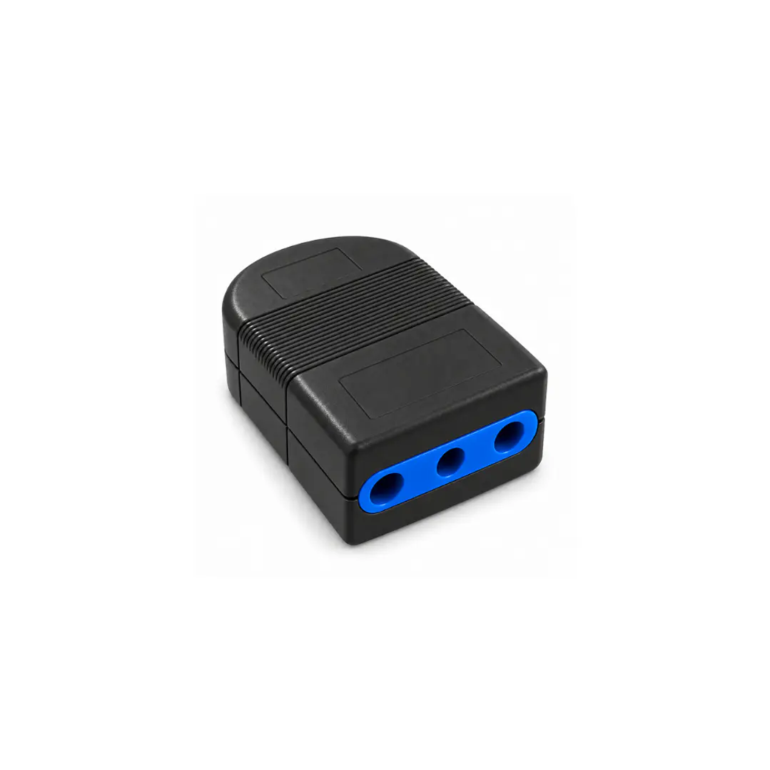 Enchufe Hembra Volante 10A 2P+T Negro 1