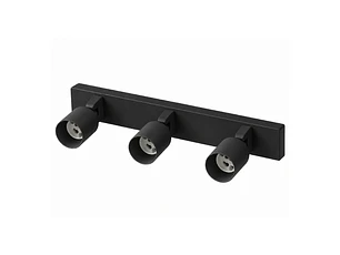 Barra Sobrepuesta TRIPLE 3 x GU10 Negro MATE