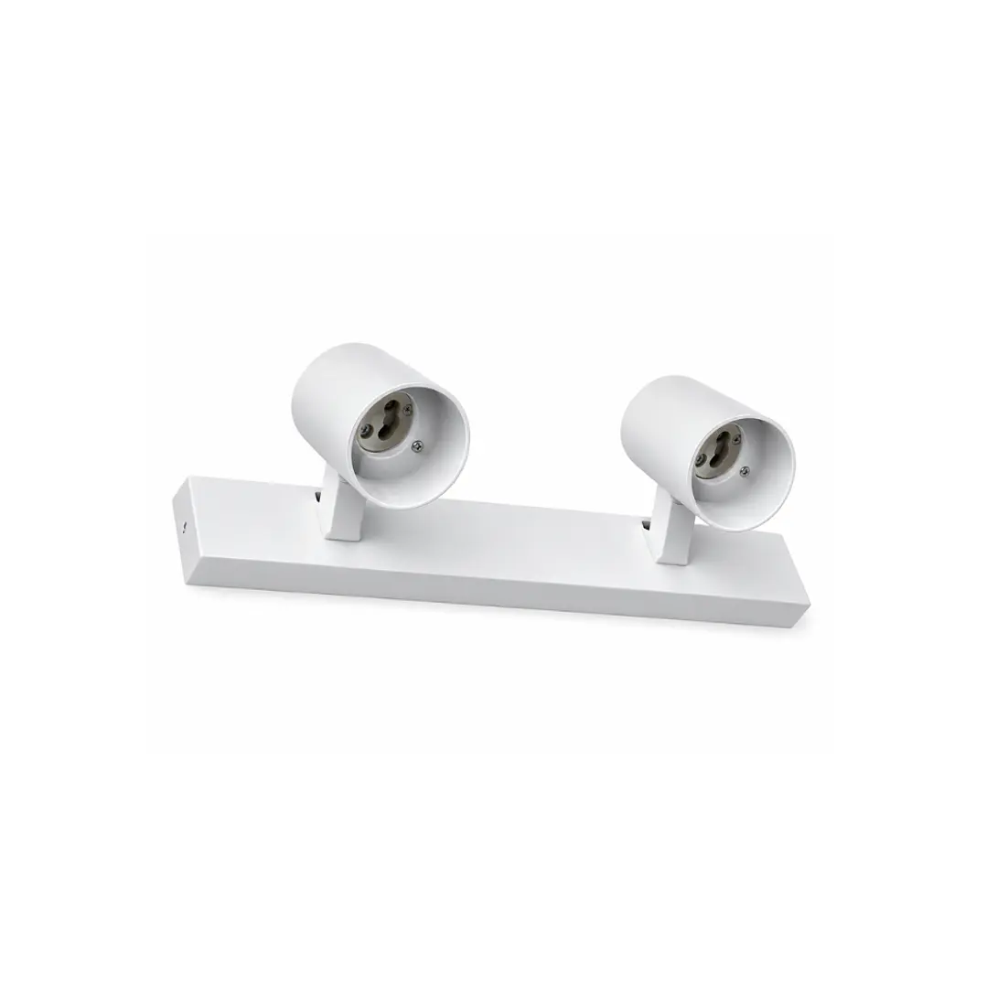 Barra Sobrepuesta DOBLE 2 x GU10 Blanco MATE 1