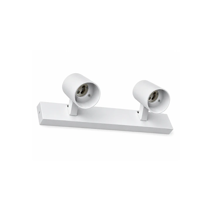 Barra Sobrepuesta DOBLE 2 x GU10 Blanco MATE 1