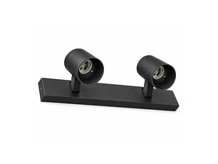 Barra Sobrepuesta DOBLE 2 x GU10 Negro MATE