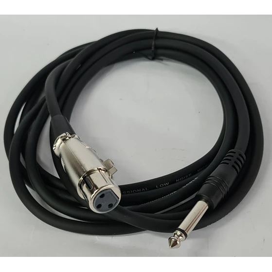 Cable Para Micrófono 3 Mt Xlr Hembra Plug 6,3  2