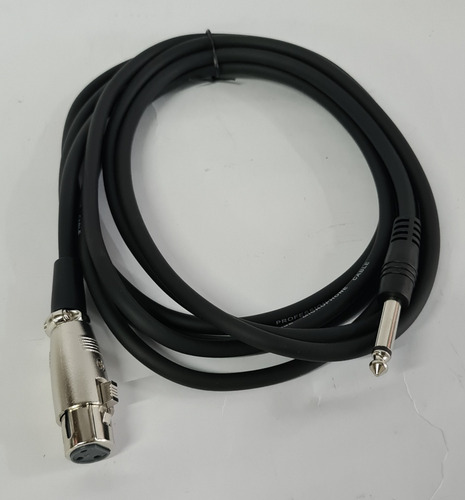 Cable Para Micrófono 3 Mt Xlr Hembra Plug 6,3  3