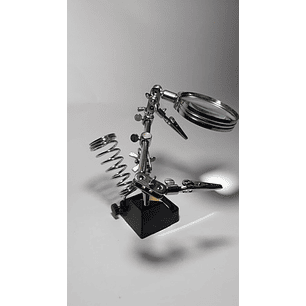 Lupa Escritorio Soporte Pinza Tercera Mano