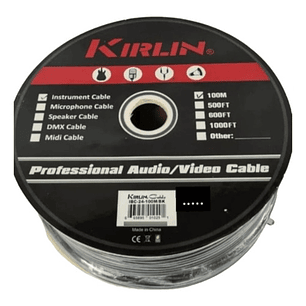 Cable Para Instrumento Kirlin Rollo 100 Mt