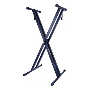 Atril De Teclado Barra Doble Metalico Ajustable/novatronic 