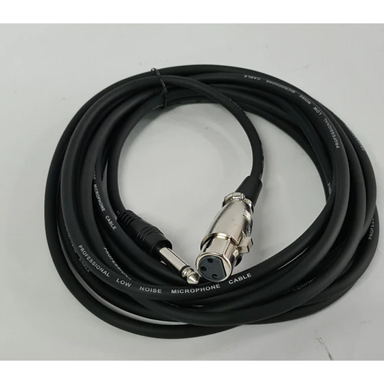 Cable Para Micrófono 5 Mt Xlr Hembra Plug 6,3 2
