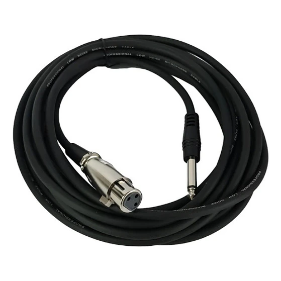 Cable Para Micrófono 5 Mt Xlr Hembra Plug 6,3 3