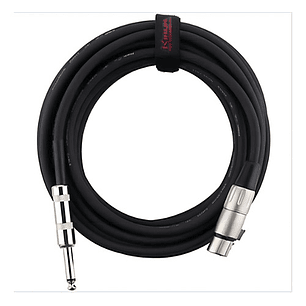Cable Xlr hembra a plug 6.3 mono 6mts