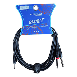 Cable De Audio Plugjack 6.3mm A 3.5mm Stereo Roxtone 