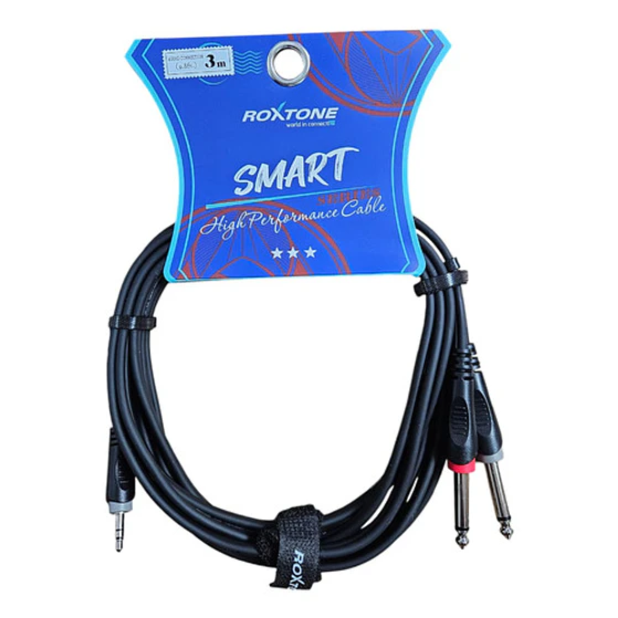 Cable De Audio Plugjack 6.3mm A 3.5mm Stereo Roxtone  1