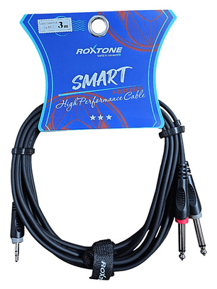 Cable De Audio Plugjack 6.3mm A 3.5mm Stereo Roxtone 