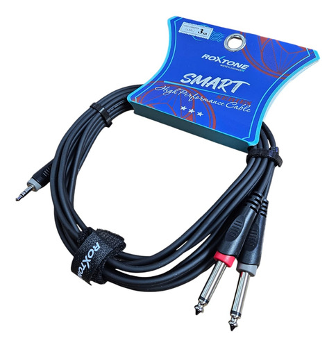 Cable De Audio Plugjack 6.3mm A 3.5mm Stereo Roxtone  2