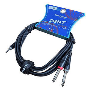 Cable De Audio Plugjack 6.3mm A 3.5mm Stereo Roxtone 