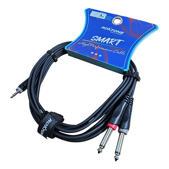 Cable De Audio Plugjack 6.3mm A 3.5mm Stereo Roxtone  2