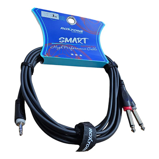 Cable De Audio Plugjack 6.3mm A 3.5mm Stereo Roxtone  3