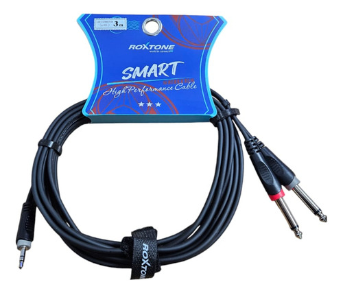 Cable De Audio Plugjack 6.3mm A 3.5mm Stereo Roxtone  4