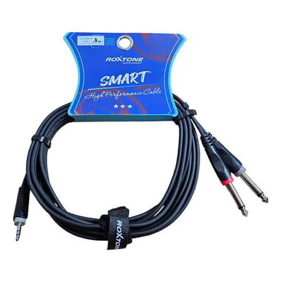 Cable De Audio Plugjack 6.3mm A 3.5mm Stereo Roxtone  4