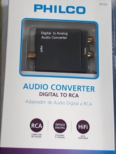 Adaptador De Audio Digital A Rca Philco 3