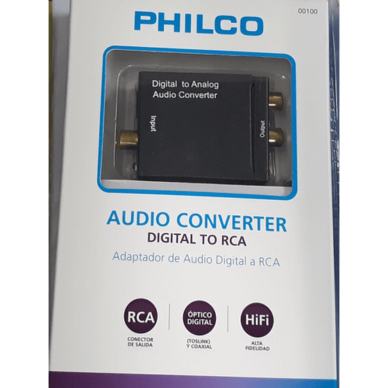 Adaptador De Audio Digital A Rca Philco 3