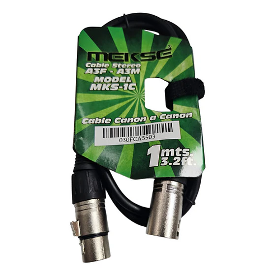 Cable De Microfono Xlr 1 Mt 1