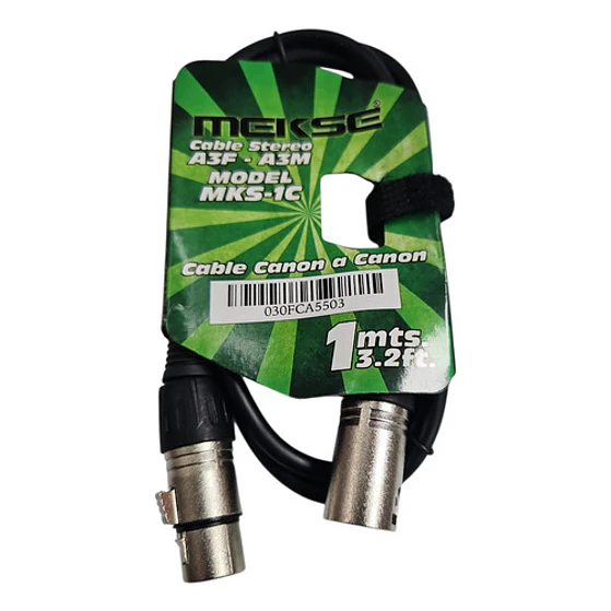 Cable De Microfono Xlr 1 Mt 3