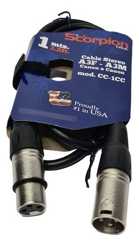 Cable De Microfono Xlr 1 Mt 5