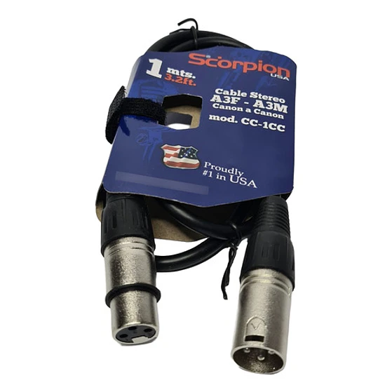 Cable De Microfono Xlr 1 Mt 5