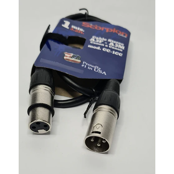 Cable De Microfono Xlr 1 Mt 6