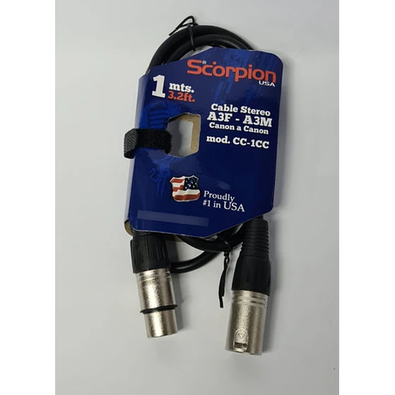 Cable De Microfono Xlr 1 Mt 7