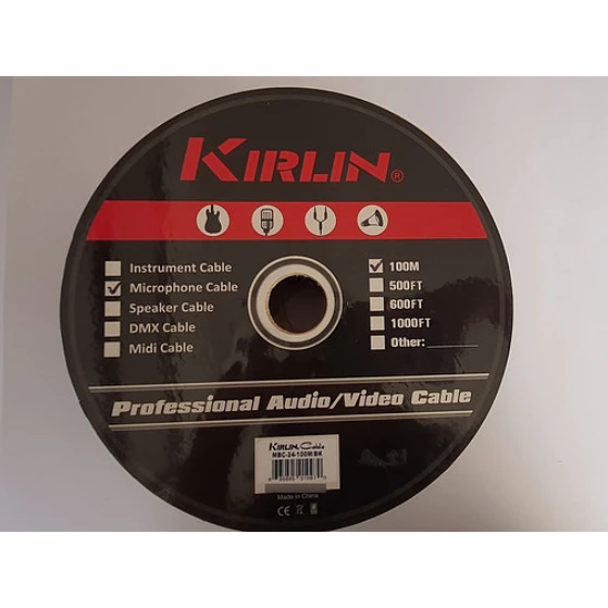 Cable Balanceado De Micrófono Kirlin Rollo 100mtrs. 2