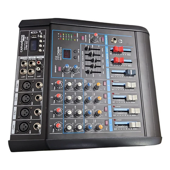 Power Mixer /mezclador Con Potencia 4 Canales C/usb 2