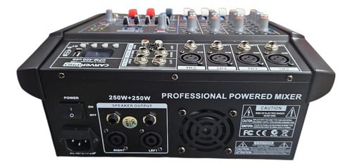 Power Mixer /mezclador Con Potencia 4 Canales C/usb 3