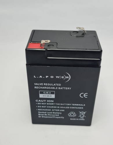 Batería 6v 4 Ah La Power 2