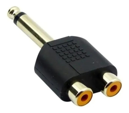 Adaptador De Audio 2 Rca  A Plug Jack 6.3 1