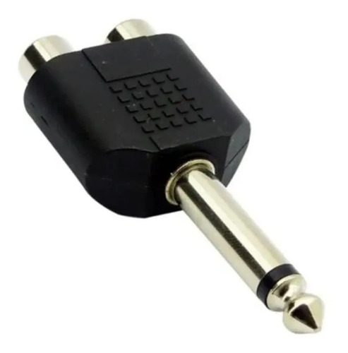 Adaptador De Audio 2 Rca  A Plug Jack 6.3 2