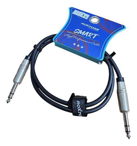 Cable De Audio Estéreo 1 Mt Plug 6.3 A Plug 6.3 Balanceado 2