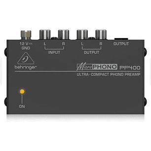 Behringer Pp400 Preamplificador Phono Ultra Compacto
