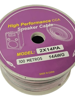 Cable De Parlante 2x14 100 Mt