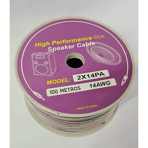 Cable De Parlante 2x14 100 Mt