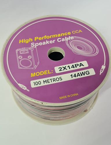 Cable De Parlante 2x14 100 Mt 5