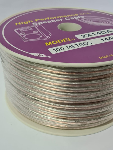 Cable De Parlante 2x14 100 Mt 2