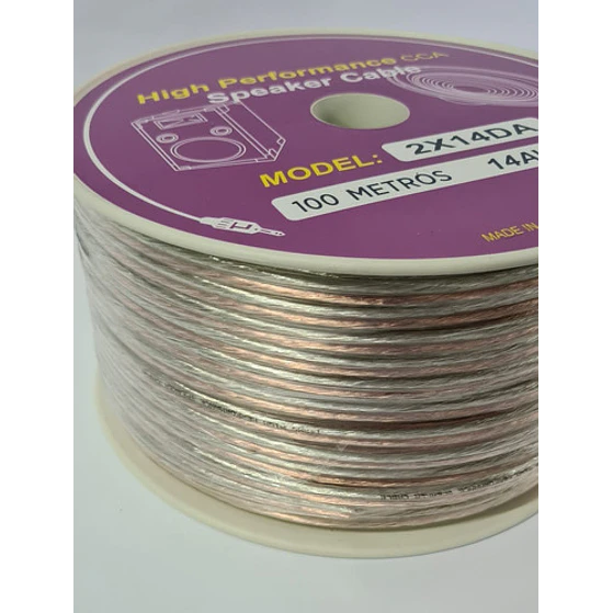 Cable De Parlante 2x14 100 Mt 2