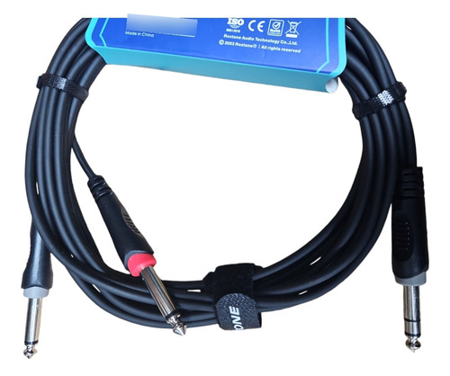 Cable De Audio Profesional Plug 6.3 Stereo A 2 6.3 Mono  1
